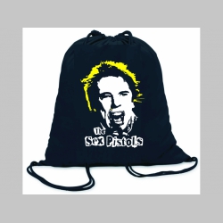 Sex Pistols Punks not Dead  ľahký sťahovací batoh / vak s čiernou šnúrkou, 100% bavlna 100 g/m2, rozmery cca. 37 x 41 cm